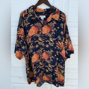 Men's vtg an original AVANTI authentic Hawaii silk shirt  3XL